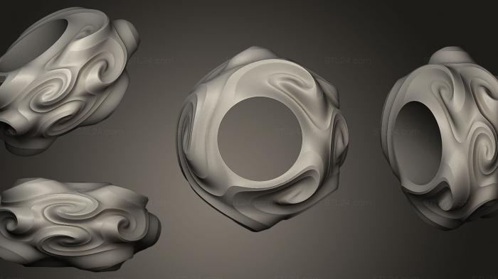 Geometric shapes (Shaderdough Ring, SHPGM_0100) 3D models for cnc